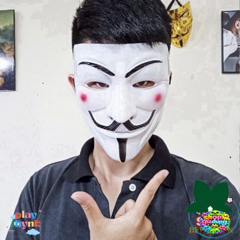 Mặt Nạ Hacker Anonymous - Phụ Kiện Hóa Trang Độc Đáo Cho Trẻ Em - Quà Tặng Dành Cho Fan Công Nghệ