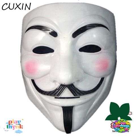 Mặt Nạ Cosplay V cho Vendetta - Phụ Kiện Halloween, Đảng Ẩn Danh, Trang Đồ Độc Đáo, Quà Tặng Bữa Tiệc