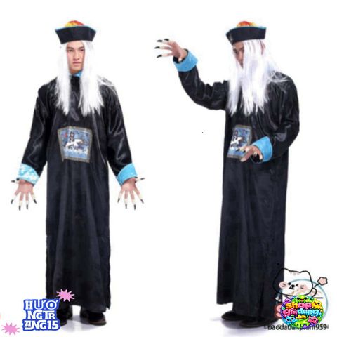 Bộ Trang Phục Ma Cương Thi Halloween - Phụ Kiện Kinh Dị Cho Bữa Tiệc Hóa Trang & Cosplay Cực Chất