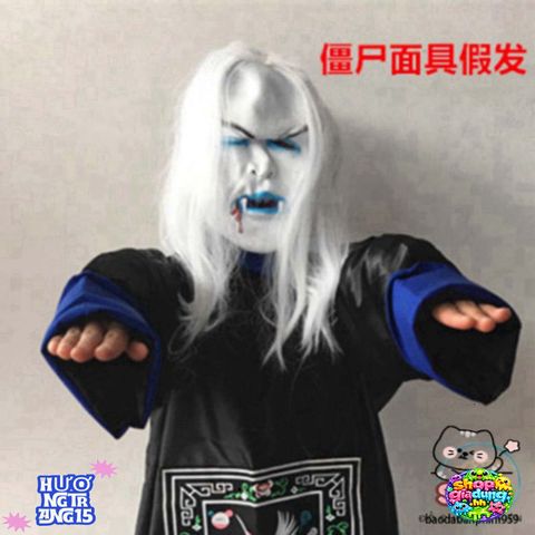 Bộ Trang Phục Ma Cương Thi Halloween - Phụ Kiện Kinh Dị Cho Bữa Tiệc Hóa Trang & Cosplay Cực Chất