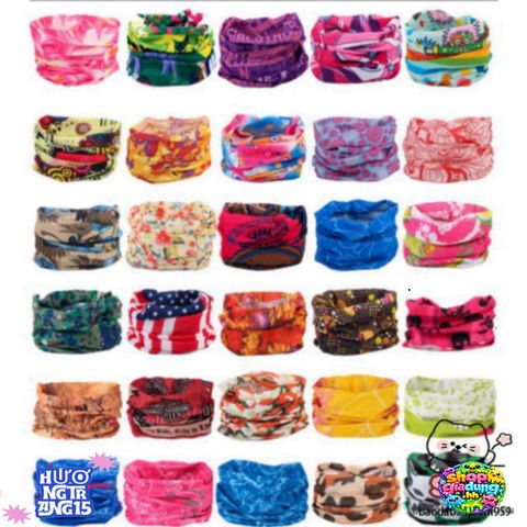 Khăn Turban Đa Năng Co Giãn 4 Chiều - Phụ Kiện Phượt Thời Trang, Che Nắng, Thoáng Khí, Dùng Làm Khăn Quàng Cổ hay Buộc Tóc