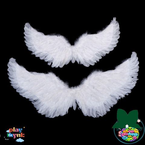 Cánh Thiên Thần Hóa Trang Cho Bé Gái - Phụ Kiện Lễ Hội Giáng Sinh & Halloween - Cánh Lông Vũ Đẹp, Dễ Dàng Đeo