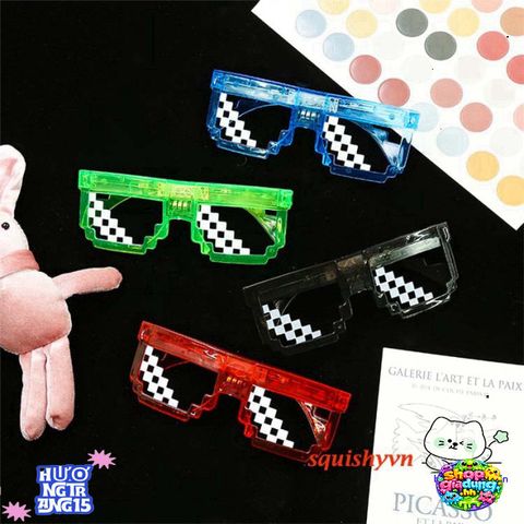Kính Thuglife LED Nobita Phát Sáng - 25 Mẫu Kính Thời Trang Dự Tiệc, Quán Bar, Lễ Kỷ Niệm, Quà Tặng Thú Vị