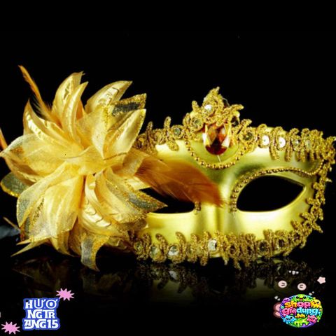 Mặt Nạ Nửa Mặt Hoa Huệ Lớn - Mặt Nạ Trang Trí Tiệc Cưới, Halloween, Dạ Tiệc Sang Trọng, Phụ Kiện Thời Trang Quyến Rũ