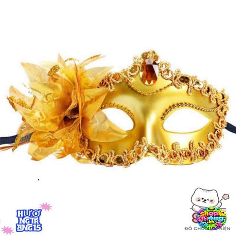 Mặt Nạ Nửa Mặt Hoa Huệ Lớn - Mặt Nạ Trang Trí Tiệc Cưới, Halloween, Dạ Tiệc Sang Trọng, Phụ Kiện Thời Trang Quyến Rũ