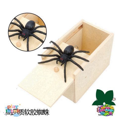 Tất Chơi Khăm Bò Cạp Bọ Xít Gỗ - Hộp Nhện Giả Hài Hước Dành Cho Trẻ Em và Người Lớn, Vui Chơi Mọi Dịp