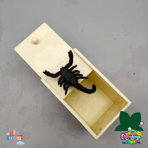 Tất Chơi Khăm Bò Cạp Bọ Xít Gỗ - Hộp Nhện Giả Hài Hước Dành Cho Trẻ Em và Người Lớn, Vui Chơi Mọi Dịp