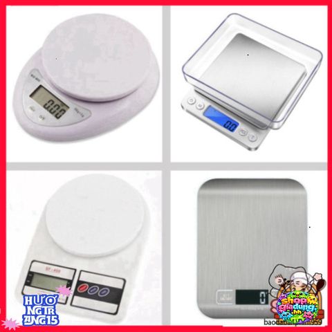 Cân Điện Tử Bàn 3KG/5KG - Cân Chính Xác Thép Không Gỉ Tiện Lợi Cho Nhà Bếp, Nhỏ Gọn Dễ Dàng Sử Dụng