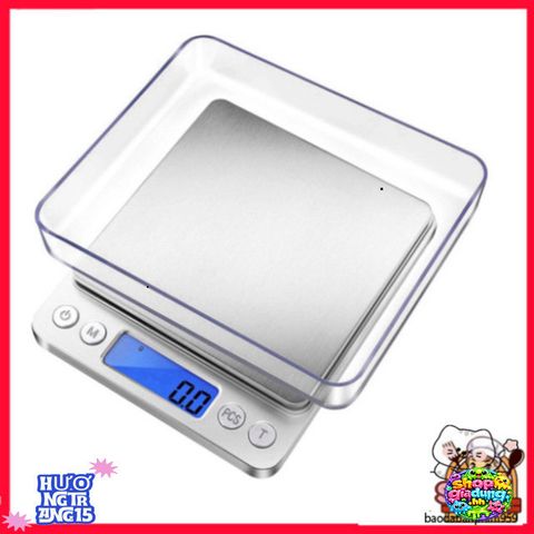 Cân Điện Tử Bàn 3KG/5KG - Cân Chính Xác Thép Không Gỉ Tiện Lợi Cho Nhà Bếp, Nhỏ Gọn Dễ Dàng Sử Dụng