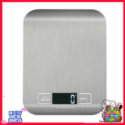 Cân Điện Tử Bàn 3KG/5KG - Cân Chính Xác Thép Không Gỉ Tiện Lợi Cho Nhà Bếp, Nhỏ Gọn Dễ Dàng Sử Dụng