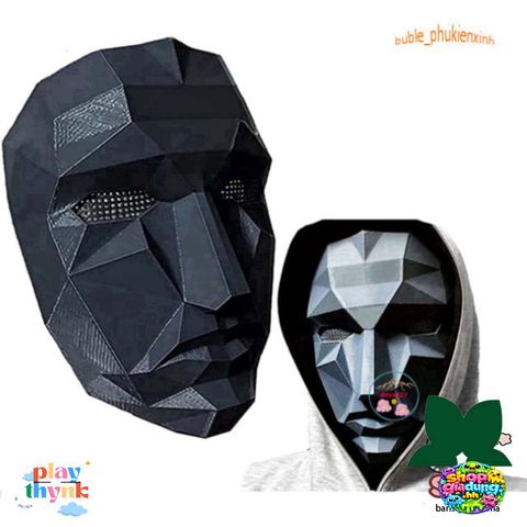 Mặt nạ Boss Squid Game - Phụ kiện Halloween độc đáo, cosplay ấn tượng cho tín đồ phim con mực
