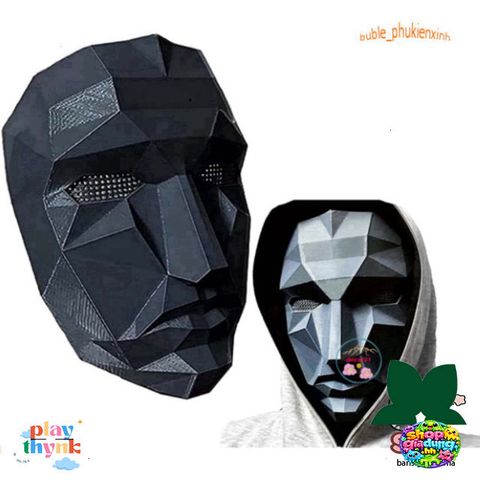 Mặt nạ Boss Squid Game - Phụ kiện Halloween độc đáo, cosplay ấn tượng cho tín đồ phim con mực