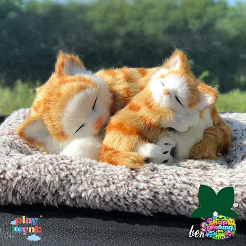Thú Bông Hình Con Bò Hút Mùi Than Hoạt Tính Ô Tô - Phụ Kiện Trang Trí Xe Êm Ái, Kháng Khuẩn và Giữ Không Khí Trong Lành