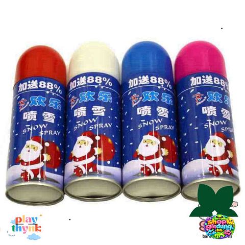 Xịt Bọt Tuyết Trắng 210ml - Phụ Kiện Tiệc Sinh Nhật & Sự Kiện Lễ Hội - Chất Liệu Nhôm Chống Trượt, Màu Xanh Nước Biển