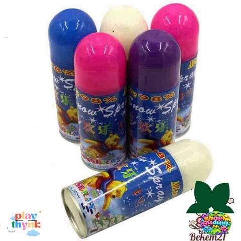 Xịt Bọt Tuyết Trắng 210ml - Phụ Kiện Tiệc Sinh Nhật & Sự Kiện Lễ Hội - Chất Liệu Nhôm Chống Trượt, Màu Xanh Nước Biển