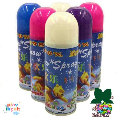 Xịt Bọt Tuyết Trắng 210ml - Phụ Kiện Tiệc Sinh Nhật & Sự Kiện Lễ Hội - Chất Liệu Nhôm Chống Trượt, Màu Xanh Nước Biển