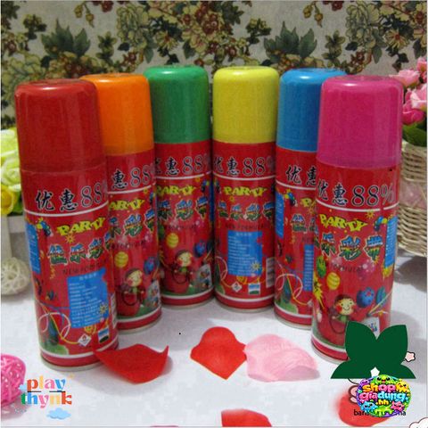 Xịt Bọt Tuyết Trắng 210ml - Phụ Kiện Tiệc Sinh Nhật & Sự Kiện Lễ Hội - Chất Liệu Nhôm Chống Trượt, Màu Xanh Nước Biển
