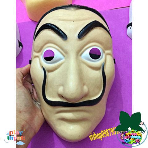 Mặt Nạ Nghệ Thuật Dali - Mặt Nạ Halloween Độc Đáo Cho Trẻ Em và Người Lớn, Thiết Kế Thân Thiện Môi Trường