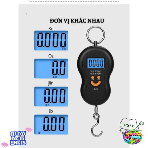 Cân Điện Tử Mini Cầm Tay 10-50kg Hình Mặt Cười - Thiết Kế Gọn Nhẹ - Dụng Cụ Tiện Ích Cho Gia Đình