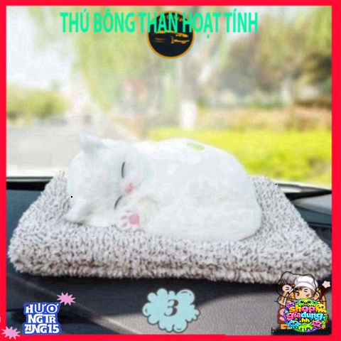 Cún Mèo Than Hoạt Tính - Giải Pháp Khử Mùi Ô Tô Hiệu Quả, Thiết Kế Dễ Thương 21x28cm, An Toàn cho Gia Đình và Thú Cưng