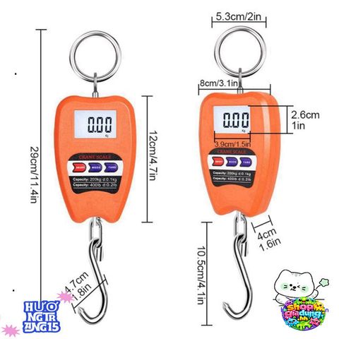 Cân Điện Tử Mini LIUJIR 200KG - Cân Treo Kỹ Thuật Số Độ Chính Xác Cao với Màn Hình LCD - Hoàn Hảo Cho Gia Đình, Du Lịch, Câu Cá