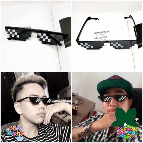 Kính Thug Life Like A Boss - Kính Mát Chất Ngầu Thời Thượng Dành Cho Nam Nữ, Thích Hợp Chụp Ảnh Nhóm Hot Trend 2023