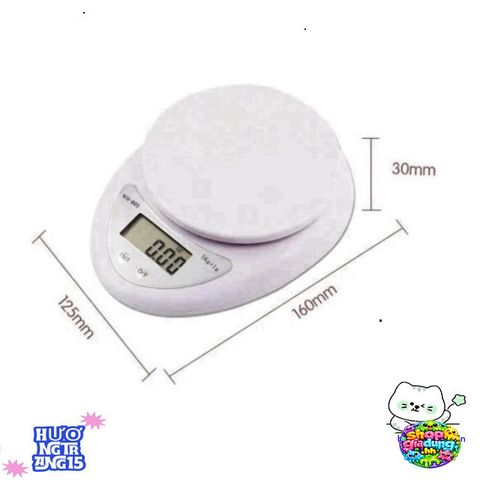 Cân Điện Tử Mini Proki 5kg Chính Xác - Cân Tiểu Ly Nhà Bếp Đo Nguyên Liệu, Tặng Kèm 2 Pin AAA Tiện Lợi