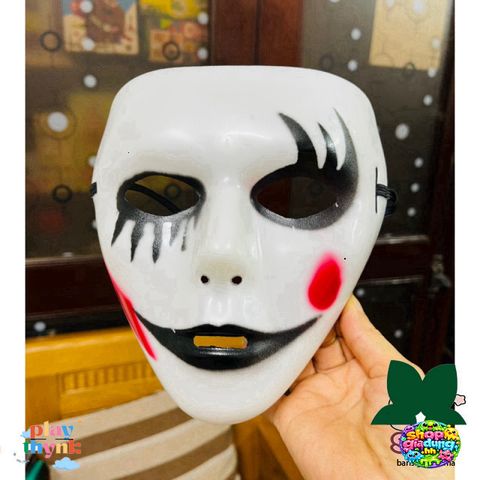Mặt Nạ Hề Độc Đáo Halloween - Phụ Kiện Cosplay Trung Thu Cho Tiệc Hóa Trang, An Toàn, Chất Liệu Nhựa