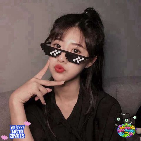 Kính Mát Thug Life Màu Peach Chất Lượng Cao - Kính Râm Cá Tính UV400 Dành Cho Nam Nữ, Phong Cách Vũ Trường