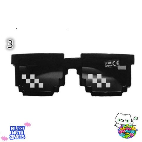 Kính Mát Thug Life 8-bit - Kính Mắt Hip Hop Thời Trang Độc Đáo Cho Nam Nữ - Phong Cách Cực Chất, Hot Trend 2022