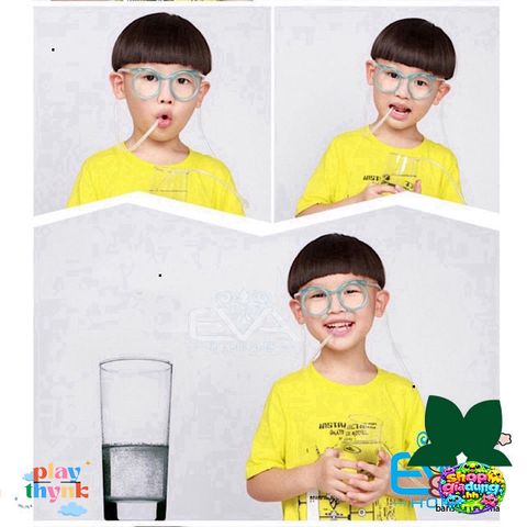 Ống Hút Mắt Kính Tròn M379 - Ống Hút Nhựa Vui Nhộn Thú Vị Dành Cho Trẻ Em và Bạn Bè - Quà Tặng Độc Đáo