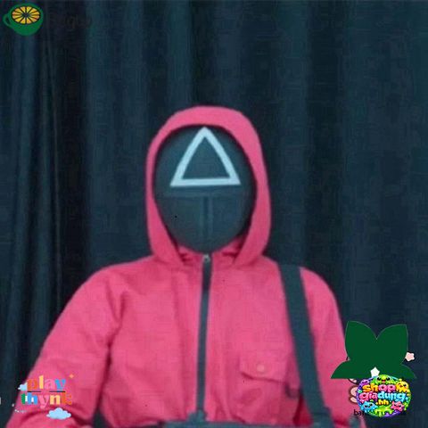Mặt Nạ Cosplay Squid Game - Phụ Kiện Halloween Trò Chơi Con Mực Độc Đáo, Đạo Cụ Hóa Trang Thời Trang