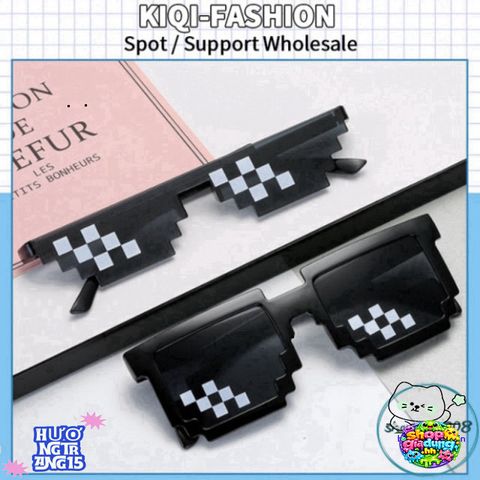 Kính Mắt Phong Cách Mosaic UV400 Thời Trang Hip Hop – Phụ Kiện Độc Đáo Dành Cho Nam Nữ Tại KIQI-FASHION