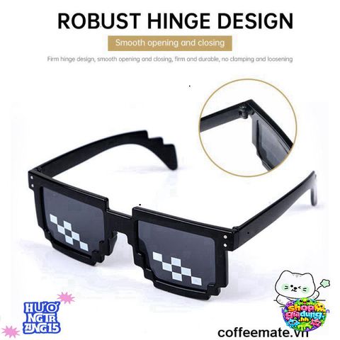 Kính Mát Thug Life 6 Chấm Anti UV400 - Phong Cách Punk Độc Đáo, Kính Mát Kiểu Chim Gõ Kiến Cho Nam Sinh, Thời Trang Hè 2023