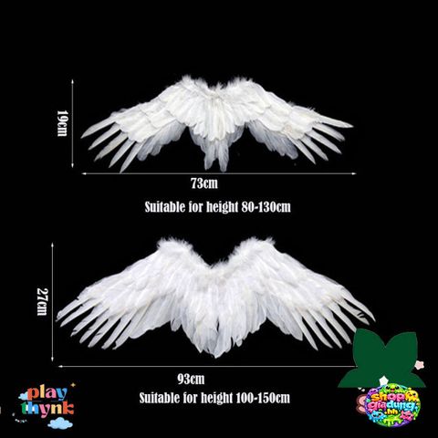 Cánh Đen & Trắng Gập Gọn Cosplay - Phụ Kiện Thời Trang Unisex Cho Đạo Cụ Biểu Diễn và Sân Khấu