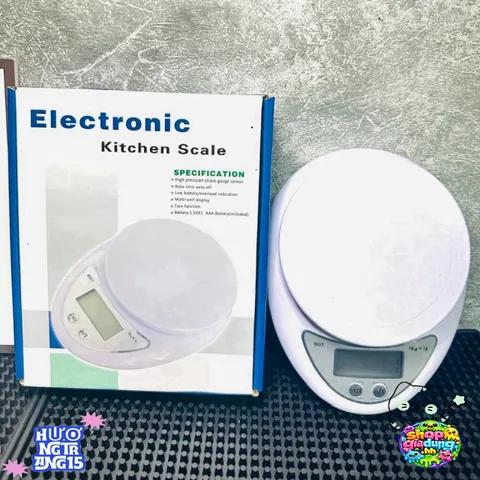 Cân Điện Tử B05 Chính Xác 1g-5kg - Thiết Kế Nhỏ Gọn, Tiện Dụng, Chất Liệu Cao Cấp, Kèm Pin AAA