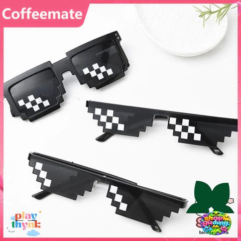 Kính Mát Thug Life Punk 6 Chấm Chống UV400 - Kính Mát Thời Trang Cho Nam Nữ, Thiết Kế Độc Đáo, Phong Cách Hài Hước