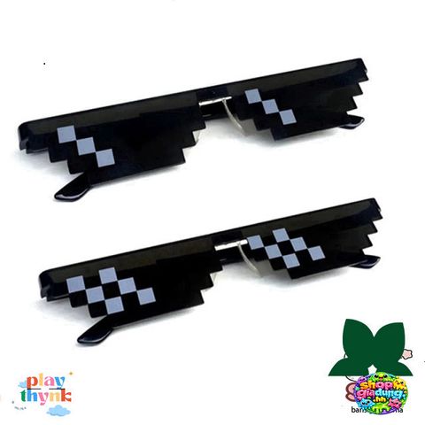 Kính Mát Thug Life Punk 6 Chấm Chống UV400 - Kính Mát Thời Trang Cho Nam Nữ, Thiết Kế Độc Đáo, Phong Cách Hài Hước