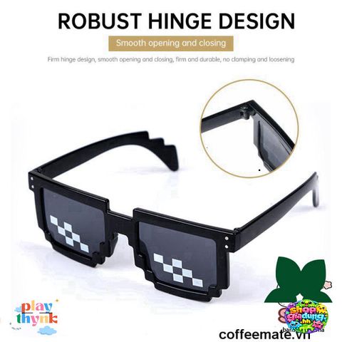 Kính Mát Thug Life Punk 6 Chấm Chống UV400 - Kính Mát Thời Trang Cho Nam Nữ, Thiết Kế Độc Đáo, Phong Cách Hài Hước