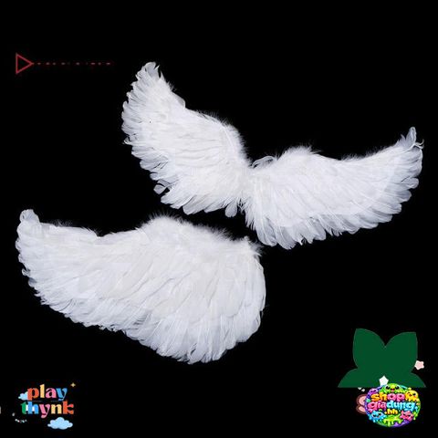 Cánh Thiên Thần Trắng Cho Bé - Lông Vũ Đẹp Nhẹ, Hoàn Hảo Dành Cho Tiệc Giáng Sinh, Hóa Trang, Đám Cưới, và Các Dịp Đặc Biệt