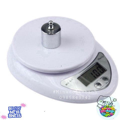 Cân Điện Tử WH-B05 Chính Xác 1g Đến 5kg - Thiết Kế Sang Trọng, Dễ Sử Dụng Cho Nấu Ăn và Làm Bánh