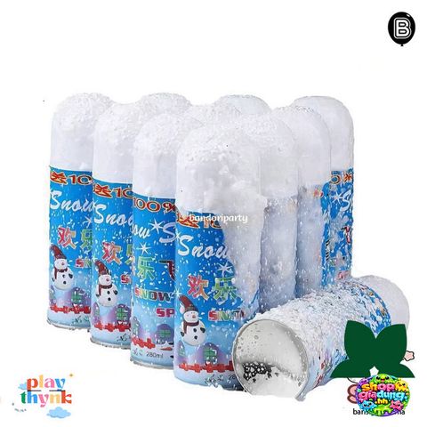 Bình Xịt Tuyết Nhân Tạo - Hiệu Ứng Tuyết Giáng Sinh Trang Trí - Phụ Kiện Tổ Chức Tiệc Noël Ấm Áp, Sống Ảo Thú Vị