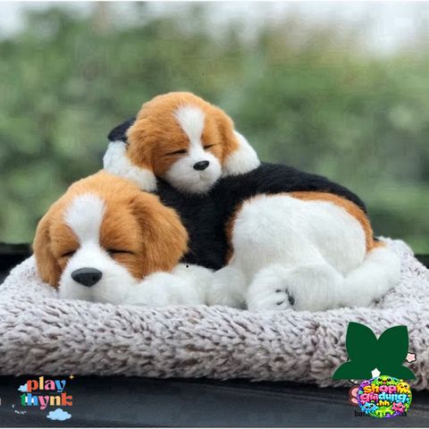 Thú Bông Khử Mùi Xe Hơi Chó Mèo - Phụ Kiện Ô Tô Dễ Thương Hút Mùi Than Hoạt Tính, Giữ Không Khí Tươi Mát