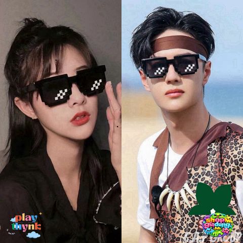 Kính Mát Thug Life Hiphop Dành Cho Nam - Phụ Kiện Rapper Âu Mỹ Dubai Chất Lượng Cao, Thời Trang Độc Đáo
