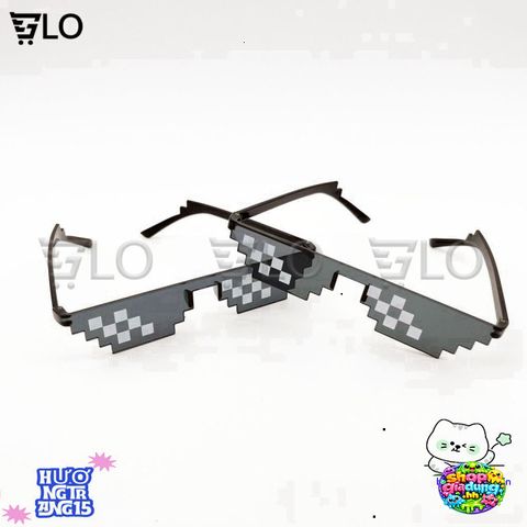 Kính Thug Life 6 Chấm Mắt Xanh - Phụ Kiện Thời Trang Đậm Chất Game Thủ và Meme Huyền Thoại, Bảo Vệ UV, Tiện Lợi Cho Mọi Khuôn Mặt