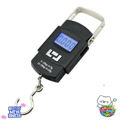 Cân Điện Tử Cầm Tay Mini 50kg - Thiết Kế Thông Minh Với Móc & Thước Đo, Chính Xác Cao - Tiện Dụng Cho Du Lịch, Mua Sắm, & Gia Đình
