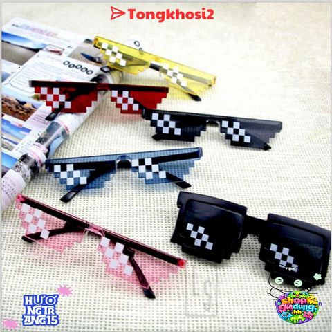 Kính Mắt Thug Life Đa Màu 6 Chấm - Phụ Kiện Game Thú Vị Cho Nam, Thể Hiện Cá Tính Thời Trang