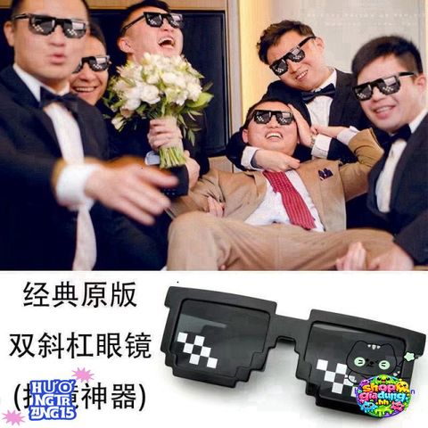 Kính Mát Thug Life 6 Chấm Nhiều Màu Phong Cách Minecraft - Kính Thời Trang Nam Nữ Siêu Ngầu Giá Rẻ Tại ABICA