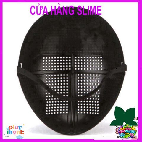 Mặt nạ Squid Game Halloween - Phụ kiện hóa trang quản trị viên biểu tượng trò chơi con mực, độc đáo cho tiệc hóa trang và Cosplay