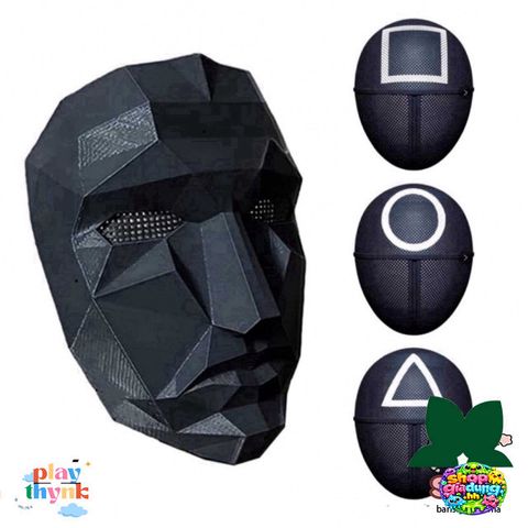 Mặt Nạ BOSS Squid Game - Phụ Kiện Hóa Trang Halloween - Trò Chơi Con Mực 2021, Đồ Chơi Tiệc Tùng, Cosplay Thú Vị